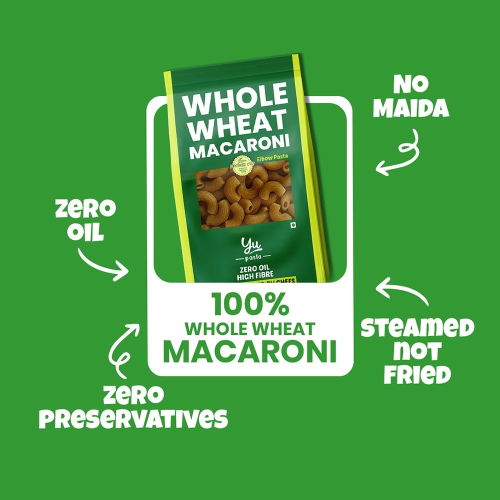 Yu 100% Whole Wheat Elbow Macaroni Pasta