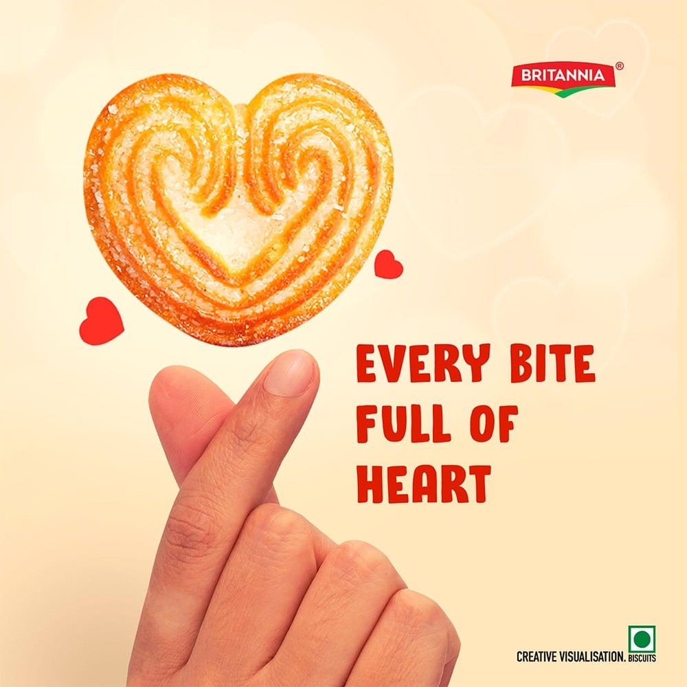 Britannia Little Hearts Classic Crunch Biscuit
