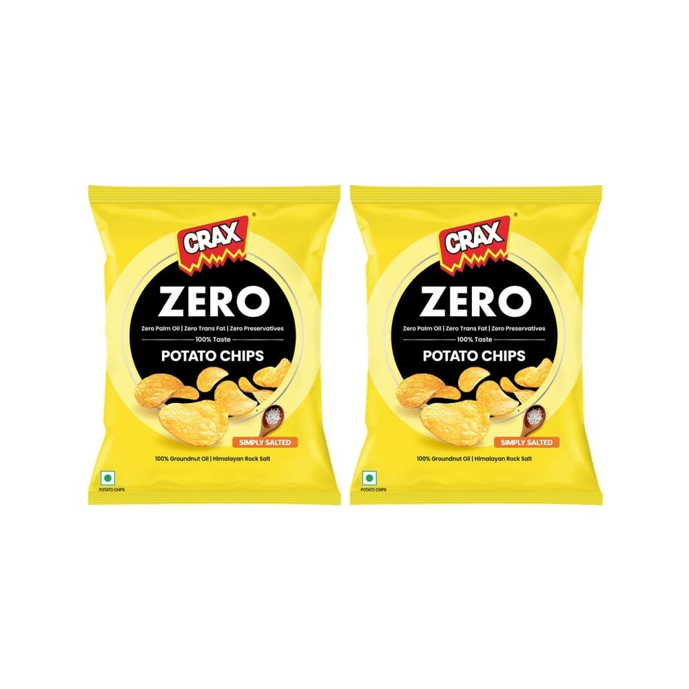 Crax Zero Salted Rock Salt Potato Chips -No Palm Oil