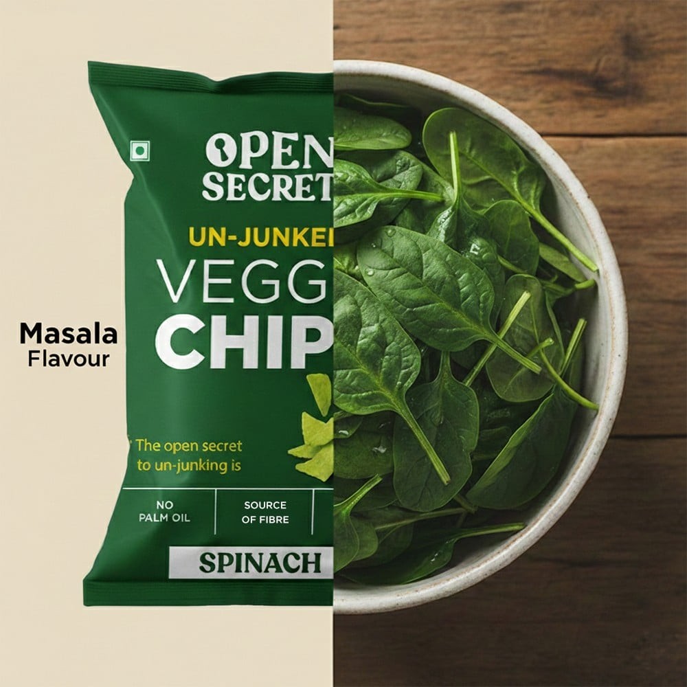 Open Secret Spinach Healthy Veggie Chips