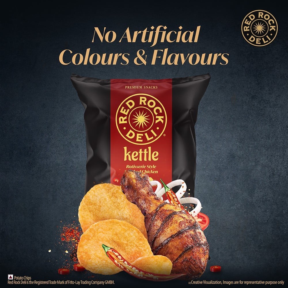 Red Rock Deli Kettle Rotisserie Style Smoked Chicken Potato Chips