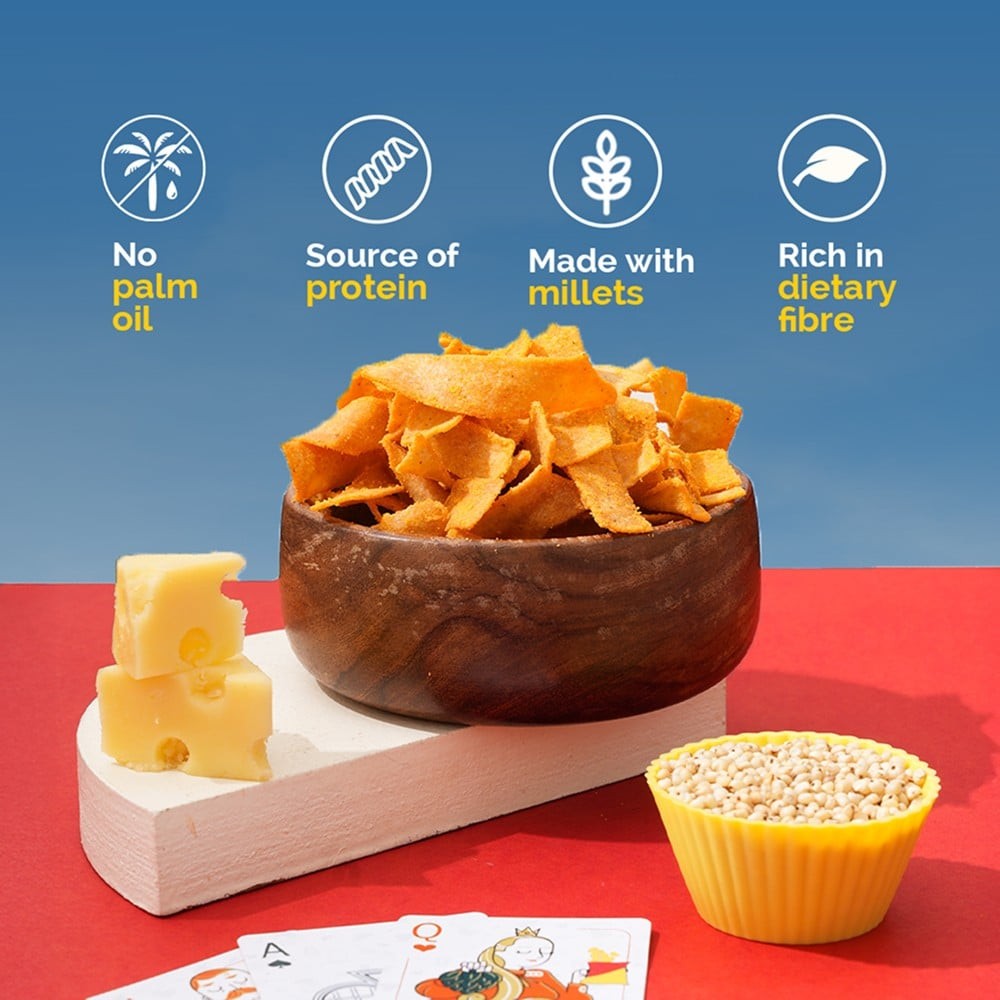 Snackible Cheddar Cheese Jowar Healthy Chips