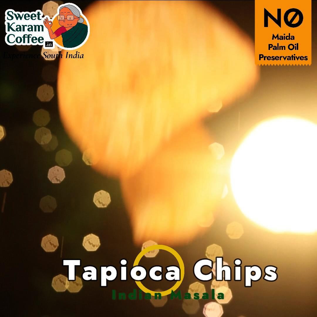 Sweet Karam Coffee Tapioca Chips - Indian Masala