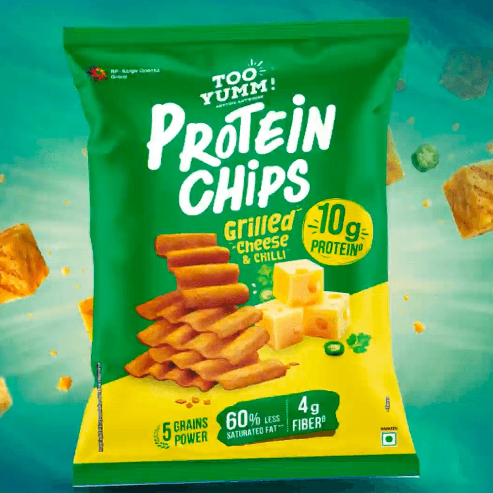 Too Yumm Grilled Cheese & Chilli Protein Healthy Chips