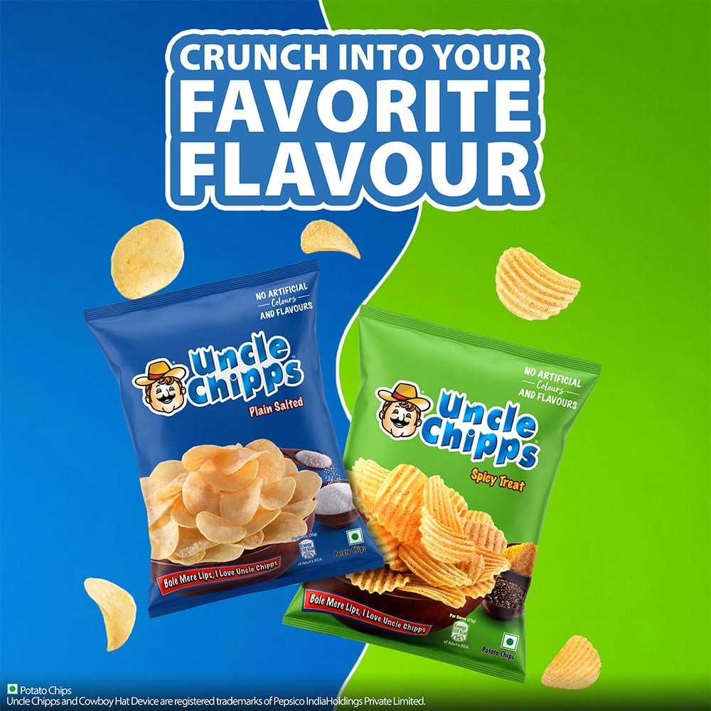 Uncle Chipps Spicy Treat Flavour Potato Chips