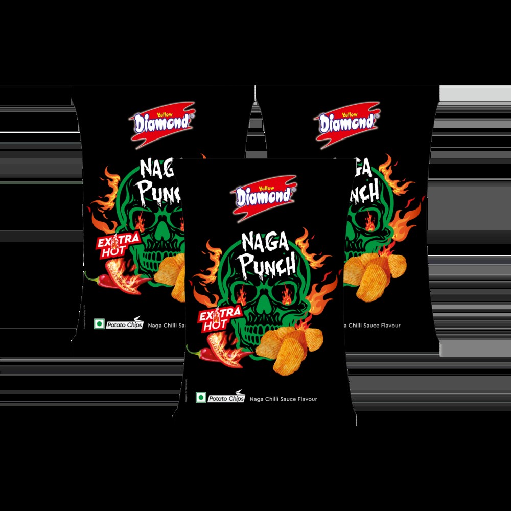 Yellow Diamond Naga Spicy Punch Potato Chips