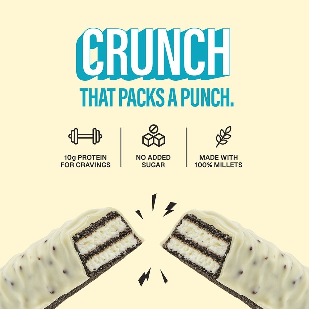 Phab 10g Protein Cookies & Cream Millet Wafer Bar