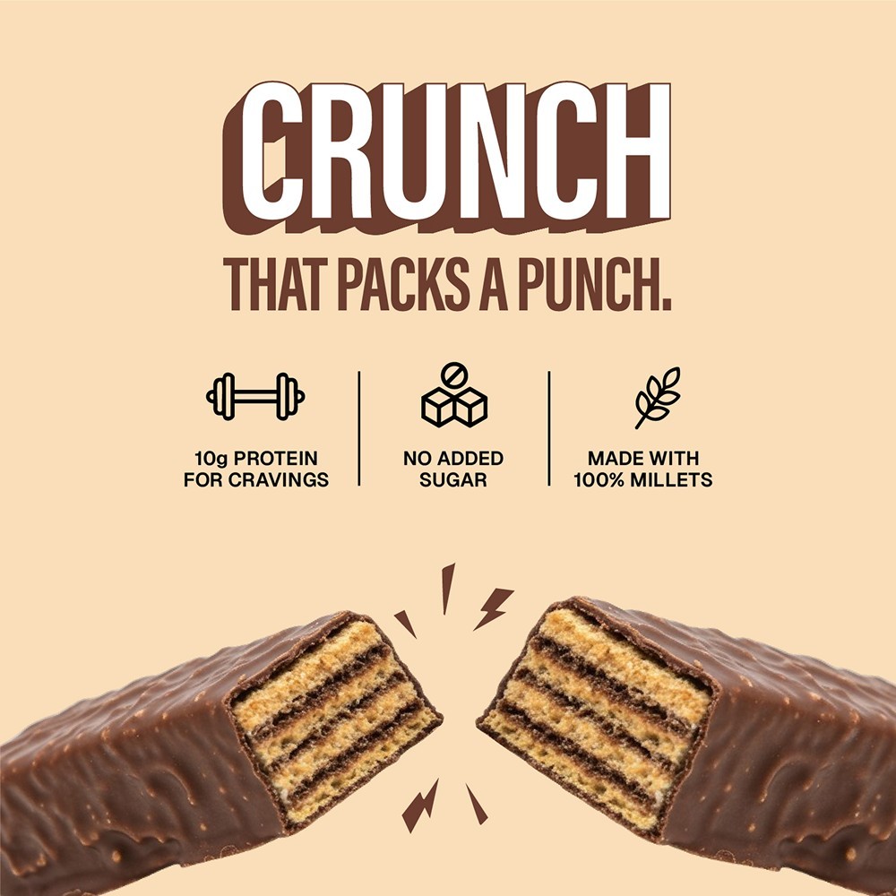 Phab 10g Protein Mocha Latte Millet Wafer Bar