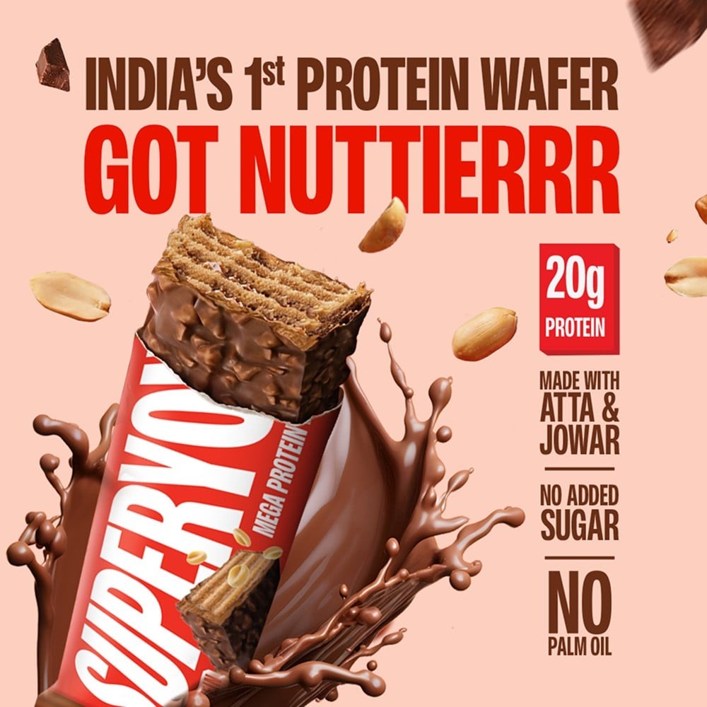 SuperYou 20g Nutty Chocolate Multigrain Wafer Bar