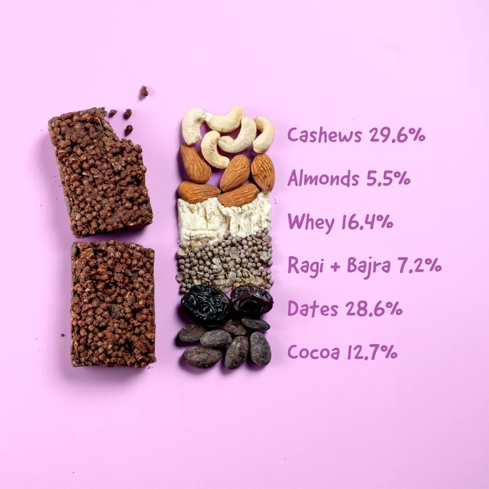 The Whole Truth Almond Millet Cocoa Protein Bar