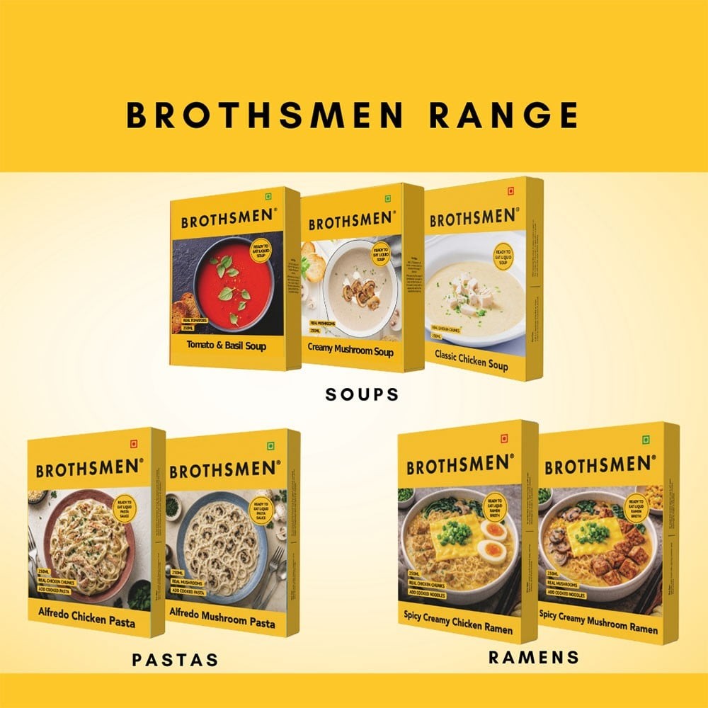 Brothsmen Alfredo Mushroom Ready to Eat Pasta Sauce