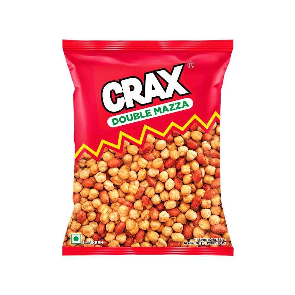 Crax Double Mazza Roasted Chana Peanuts Namkeen Snacks