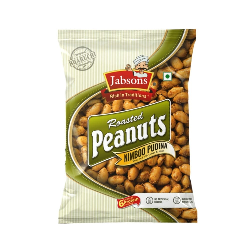 Jabsons Roasted Peanuts Nimboo Pudina