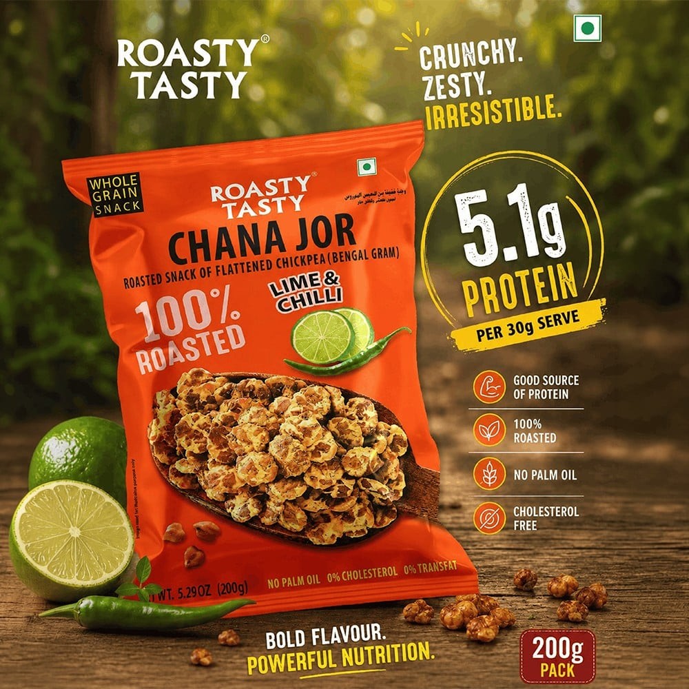 Roasty Tasty Roasted Chana Jor (Lime & Chilli)