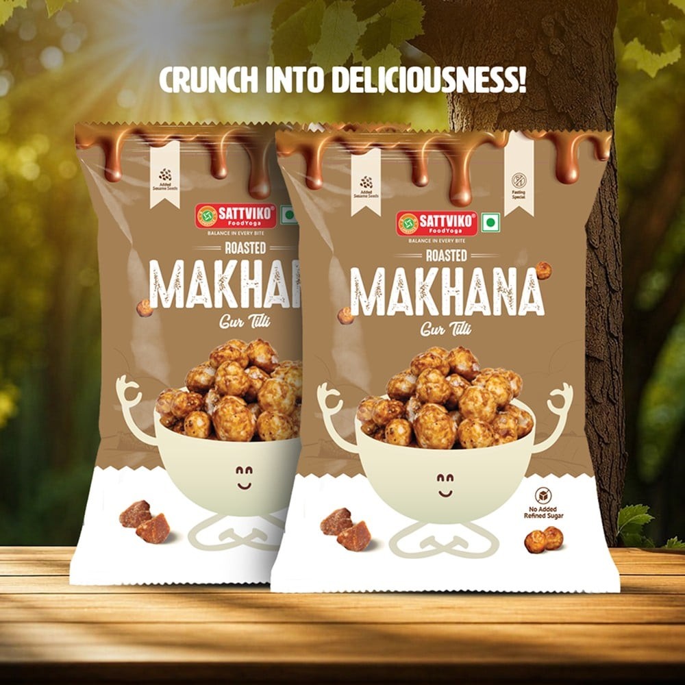 Sattviko Gur(Jaggery) Roasted Flavoured Makhana