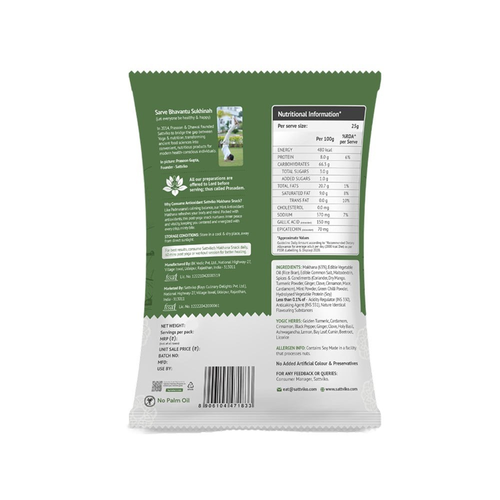 Sattviko Mint Roasted Flavoured Makhana