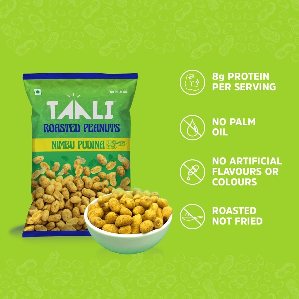 Taali Roasted Nimbu Pudina Peanuts (Bharuchi Nuts)