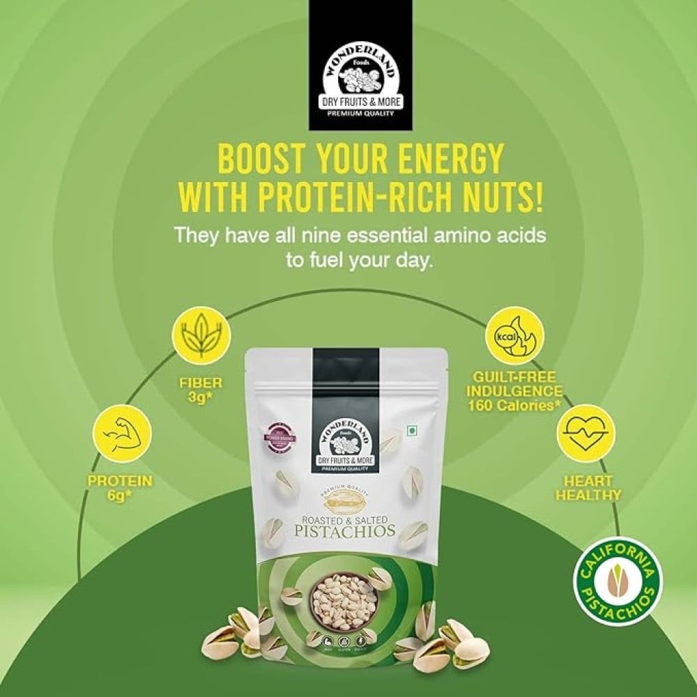 Wonderland Foods Roasted & Salted Pistachios