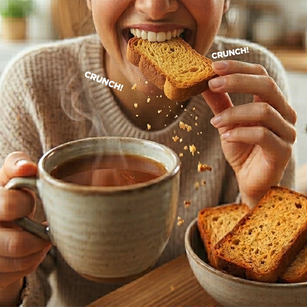 Open Secret High Protein Elaichi Rusk