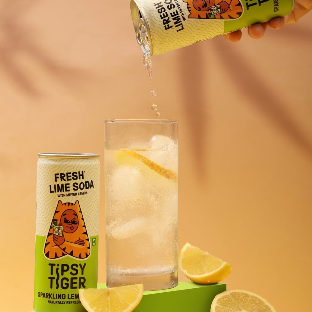 Tipsy Tiger Fresh Lime Soda Sparkling Lemonade
