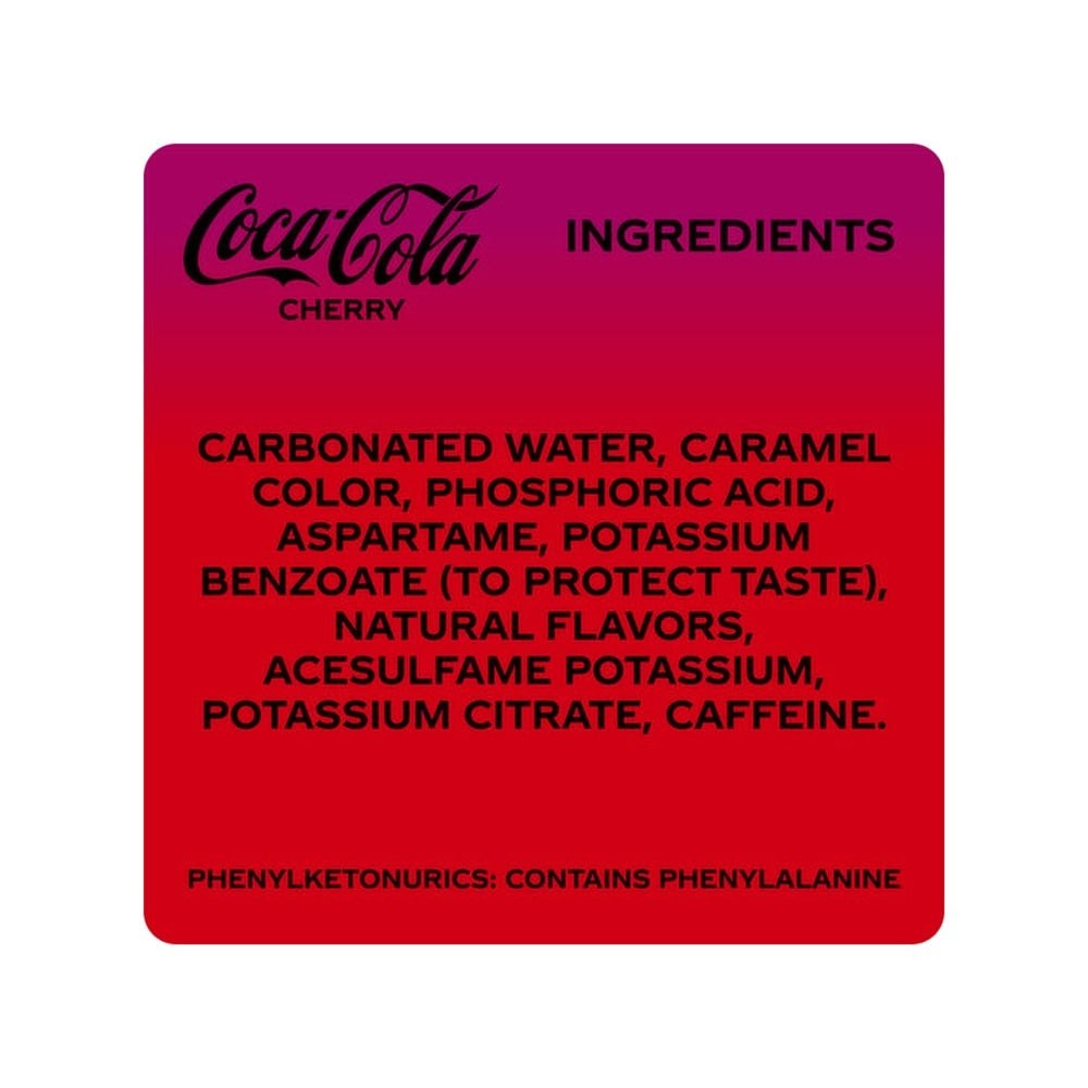 Coca-Cola Cherry (Zero Sugar) Soft Drink